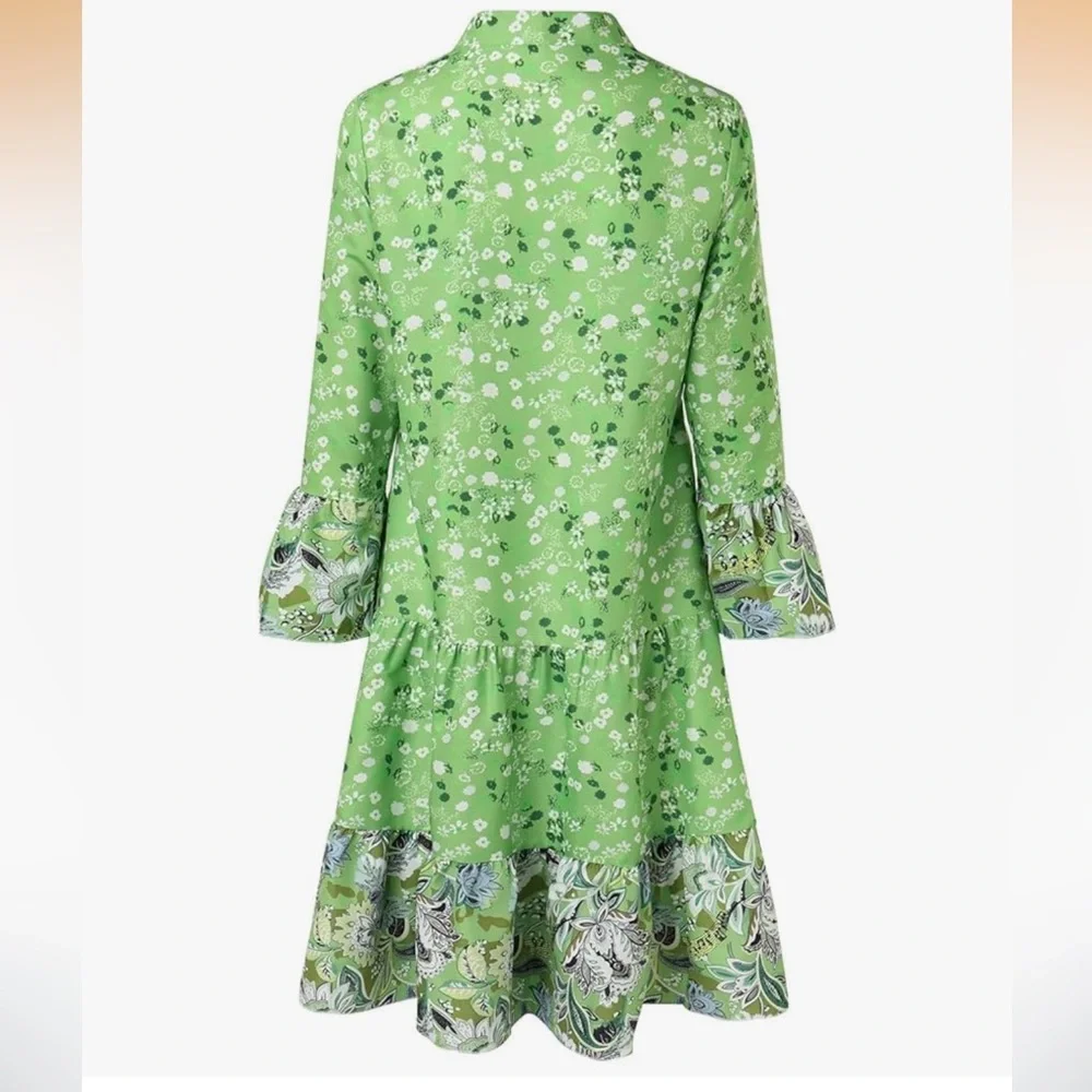 Chiffon Women’s Tunic Dress‎ Vintage Style
